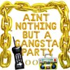 Aint Nothing But A Gangsta Party Balloon Banner Hip Hop Party Decorations Gold Jumbo Chain Balloons Inflatable Mobile Phone Radio Boombox Backdrop for 70s 80s 90s Hippie Retro Party Decor Supplies