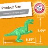 Arm & Hammer Ora-Play Denta-Saurus T-Rex Dental Chew Toy for Dogs | Best Dog Chew Toy For the Toughest Chewers | Reduces Plaque & Tartar Buildup Without Brushing, Mint Flavor