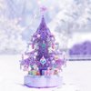 MEIEST Christmas Tree Building Blocks Set,DIY Purple Crystal Christmas Tree Music Box,Xmas Holiday Construction Toy Gift,Home Decor