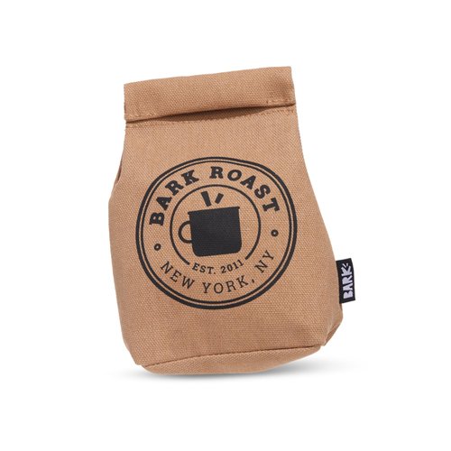 BARK Jutter Pug Coffee Bean Dog Toy for Medium Dogs – Hidden Surprise Toy Inside for Engaged and Excited Playtime Fun