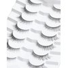 Onlyall Natural Lashes Wispy Lashes Natural Look False Eyelashes Natural Flared Eyelashes False Eye Lashes Soft Fluffy Lashes 7 Pairs D11 Gradual-10mm