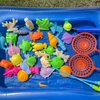 MIDOCCHIO Fishing Toys for Kids 3-5,Magnetic Fishing Pool Toys Game for Kids - Water Table Bathtub Kiddie Party Toy with Pole Rod Net Plastic Floating Fish Toddler Gifts.
