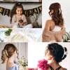 Pearl Hair Accessories for Women - 8PCS Claw Clips for Thick and Thin Hair, Barrettes for Styling and Weddings