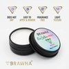 BRAWNA Eyebrow Mapping Kit - 1 Countour White Mapping Paste, 1 White Mapping String, 2 Angled Eyebrow Brush - Brow Mapping Supplies - PMU & Microblading Supply