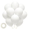 White Balloons, 50 pcs 12 Inch White Balloons, Dark White Balloons for Balloon Garland or Balloon Arch as Party Decorations, Baby Shower Decorations, Wedding Decorations,Graduation Anniversary