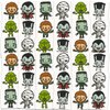Horror Movie Tattoos Party Favors Bundle ~ 72 Perforated Individual 2" x 2" Universal Monsters Glow in the Dark Temporary Tattoos Featuring Frankenstein, Dracula, More (Halloween Non-Candy Treats)