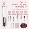 Professional Manicure Pedicure Kit, Cordless Electric Nail Drill with 360° LED light&10 Speeds, Rechargeable Pedicure Tools for feet, Hand Foot Care Nail Drill for Thick Nail Toenail Cuticle Women Men