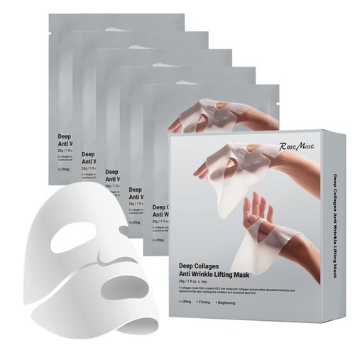 FASHIONARI Collagen Mask Overnight 28g*5ea, Deep Collagen Anti Wrinkle Lifting Mask, Bio Collagen Face Mask Overnight, Coco Beauty Bio Collagen Mask, Deep Lifting Collagen Mask