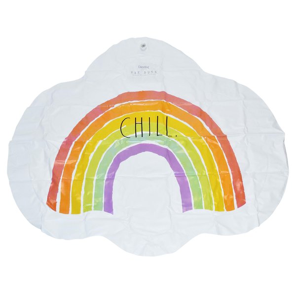 Rae Dunn x CocoNut Float Rainbow Cloud Splash Pad - Chill Theme - Durable Long-Lasting Water Toy - Safe & Fun Backyard Sprinkler Ideal for Summer Parties & Swim Events