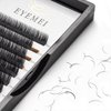 Eyelash Extensions 0.10mm C Curl 10mm Faux Mink Lashes Individual Eyelashes Black Natural Lash Extension Single Length Professional Salon Use by EYEMEI (0.10-C-10mm)
