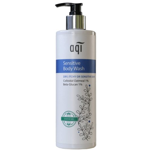 aqi Sensitive Body Wash For Sensitive Skin Care – pH Balanced, Paraben & Sulfates Free Shower Gel for Men and Women, For Sensitive, Itchy & Dry Skin, Moisturizing & Soothing – 16.9 fl oz