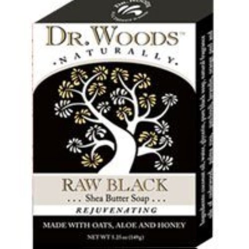 Dr Woods Bar Soap Raw Blk Size 5.25z Dr Woods Bar Soap Raw Blk 5.25z