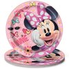 Unique Round Dinner Paper Plates - 21.9cm, Minnie Mouse, 8 Pcs