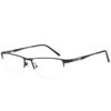 Jcerki Blue Half Frame Business Bifocals Reading Glasses 1.50 Men Women Fashion Light Bifocals Reading Eyeglasses