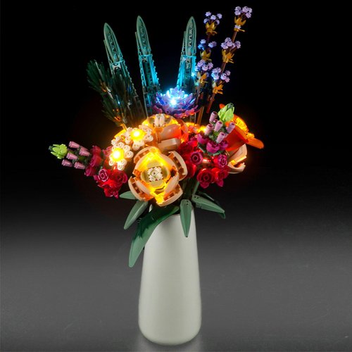 Mililier LED Light Kit for Lego-10280 Flower Bouquet Building Set, Compatible with Lego 10280 Building Blocks Model(Not Include Blocks Set)