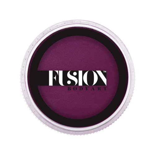Fusion Body Art Pro Face Paint | Prime Deep Magenta (32gm), Professional Quality Water Activated Face and Body Paint Supplies Single Makeup Cake Hypoallergenic, Non-Toxic, Safe, Vegan