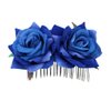 Gogogmee Hair Comb Blue Floral Hair Accessory Headpiece for Women and Girls for Weddings Brides and Bridesmaids