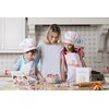 Baketivity Kids Chef Apron and Hat Set, Washable Chef Outfit, Young Chefs and Junior Bakers
