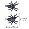 2 PACK Halloween Black Spider Pins Hair Clip Vintage Rhinestone Gems Stamper Bobby Pin Hair Accessories for Women