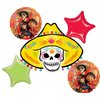 Anagram Coco Birthday Party Supplies 5pc Foil Balloon Bouquet Decorations, BQ_4223