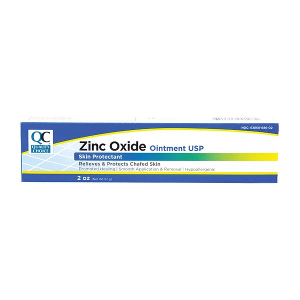 Quality Choice Zinc Oxide Ointment Skin Protectant 2oz Each (Pack of 7)