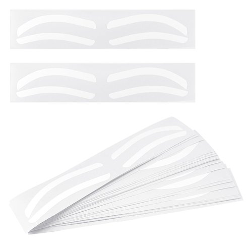 24 Pairs Eyebrow Auxiliary Sticker Disposable Eyebrow Stamp Stencil Kit Eyebrow Template Sticker Eyebrow Template Sticker, Adjustable
