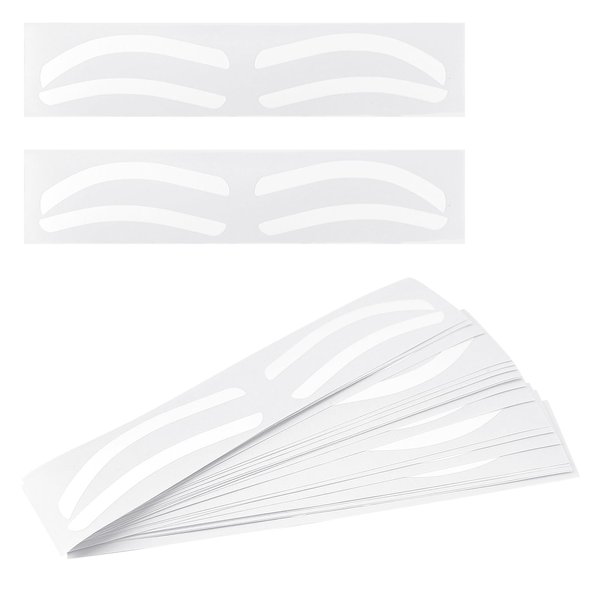 24 Pairs Eyebrow Auxiliary Sticker Disposable Eyebrow Stamp Stencil Kit Eyebrow Template Sticker Eyebrow Template Sticker, Adjustable