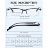 LUFF 4PACK Reading Glasses for Women Men Anti Blue Light Comfortable Computer Readers