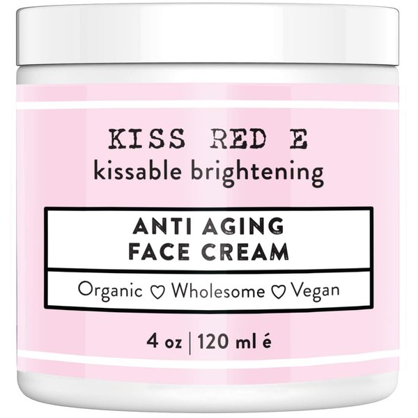 KissRedE Anti Aging Face Cream. Best Anti Wrinkle Cream Moisturizer For Face, Hands, Neck. Reduce Wrinkles, Fine Lines, Crows Feet, Puffy Eyes.