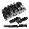 Foldable Combs in Bulk Individually Wrapped, Travel Pocket Hair Comb, Folding Hair Brush Double Headed, Brush Comb Styling Tool for Men Women Combs, Black (One Size, 20, Count)