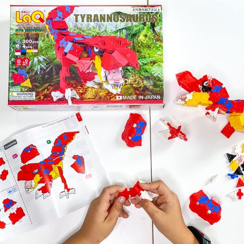 LaQ Dinosaur World Tyrannosaurus | 304 Pieces | 6 Models | Age 7+ | Creative, Educational Construction Toy Block | Made in Japan
