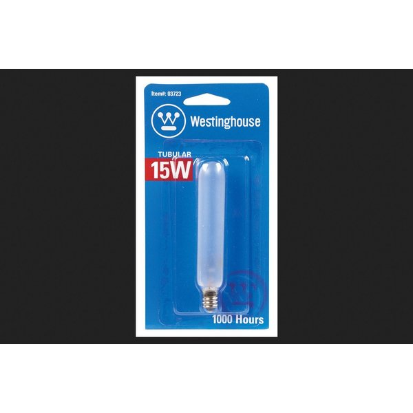 Westinghouse 15 watts T6.5 Tubular Incandescent Bulb E12 (Candelabra) Warm White 1 pk