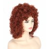 Topcosplay Womens Short Curly Wigs for Black Women Afro Kinky Curls Synthetic Wig for African American Women (Auburn Brown)