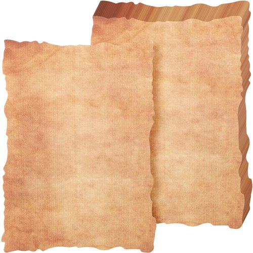 Harloon 50 Sheets Vintage Cotton Watercolor Paper Cardstock Blank 200 Gsm Thick Deckle Edge Paper Antique Edge Virgin Paper for Drawing Writing Printing Invitations Greeting Cards (5 x 7 Inch)