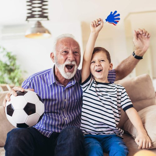 Windy City Novelties 12-Pack 7" Inch Mini Hand Clappers Noisemakers in Bulk (Red/White/Blue)