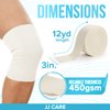 JJ CARE Tubular Bandage, 3” x 12 Yards Stockinette Tubing for Legs and Knees, Size D Reusable Elastic Bandage Sleeve, Tubular Compression Bandage Roll for Ankles and Elbows, Rubber Latex w/Cotton