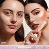 Oulac Face Highlighter Stick, Multi-use Cream Highlighter Makeup Stick, No Caking or Dragging, Metallic Finish, Vegan & Cruelty-Free, H3 Rosé