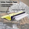 30pcs Tattoo Skins Practice and Transfer Papers - YONGDA 10pcs Blank Tattoo Practice Skin Fake Double Sides 7.36 x 5.59in with 20pcs Transfer Papers Stencil for Beginners or Artists Tattoo Supplies