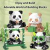 TIMCHESS 2 Sets Mini Panda Building Blocks with Swing Sets for Adults Boys Girls Mini 3D Building Blocks Cute Panda Building Block Toy Christmas Birthday Gifts (457+400PCS)