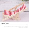 LUOZZY 12pcs Dollhouse Miniature Furniture Accessories Mini Wooden Folding Beach Sunbath Chair Longue Deck Chair for Fairy Garden Dollhouse Decoration