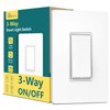 TREATLIFE 3 Way Smart Switch, 2.4Ghz WiFi Smart Light Switch 3 Way Switch Works with Alexa, Google Home and SmartThings, Remote Control, Schedule, Neutral Wire Required 1 Pack