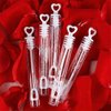 Liberty Imports 48 Pack Mini Heart Bubble Wands – Great Bridal Party Favors for Weddings and Anniversaries (Blue/Pink)