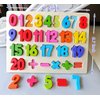 Number Puzzle - Montessori Wooden Puzzles for Toddlers 3-5 | Shape Learning Puzzle Learning Toy for Toddlers 3-5 number blocks toys for kids | Toddler Learning Toys Preschool Educational Gift for Kids
