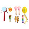 Toddler Musical Instrument, Wooden Percussion Musical Instruments Toy for Kids Toddlers, Preschool Educational Instrument Toy Set with Rattle Drum, Egg Shaker, Maracas for Boys and Girls