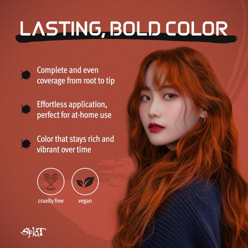 Splat Midnight Semi Permanent Hair Dye Kit, 1 Application, Includes Deep Reconstructor Conditioner, Lasts 30 Washes, No Bleach Required, Vegan & Cruelty Free Hair Color