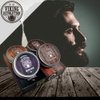 Viking Revolution 4 Beard Balm Variety Pack (1oz Each)- Sandalwood, Pine & Cedar, Bay Rum, Clary Sage- Styles, Strengthens & Softens Beards & Mustaches - Leave in Conditioner Wax for Men
