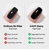 GAOY Gel Top Coat and Nail Glue Gel Set, 2 Pcs 16ml Clear Glossy No Wipe Combination for UV Light Cure Gel Nail Polish