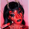 Go Ho Red Face Paint Stick,Water Based Cream Red Body Paint Washable,Face Paint Kit Full Covers Oil-Free,Halloween Cosplay SFX Red Devil Clown Makeup