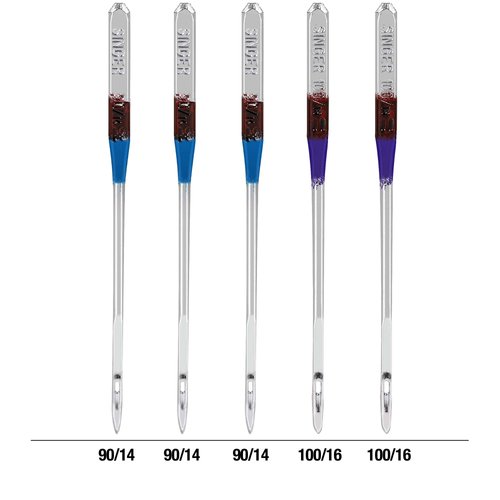 SINGER Leather Sewing Machine Needles, Size 90/14, 100/16-5 Count