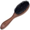 Murai By Giorgio GM6F Oval Cherrywood Facial Brush - Exfoliating Boar Bristle Brush for Beard Grooming and Hair Care
